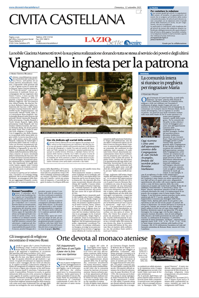 Avvenire - pagina diocesana del 12/09/2021